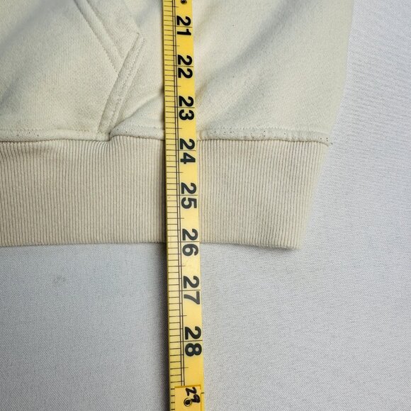 Abercrombie & Fitch Soft A&F The Essentials Pullover Hoodie Men Large Ivory Cozy - Picture 10 of 10